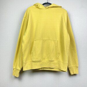Old Navy Men's Large Carol Corn Yellow Hoodie Sweatshirt Pop Over Fleece Casual
